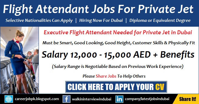 Private Jet Airline Cabin Crew Jobs in Dubai Latest Vacancy Cabin Crew Jobs in Dubai for Private Jet Airline Latest Vacancy