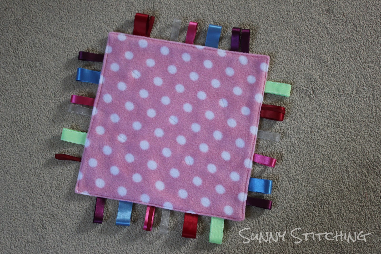Sunny Stitching: Taggie Blanket