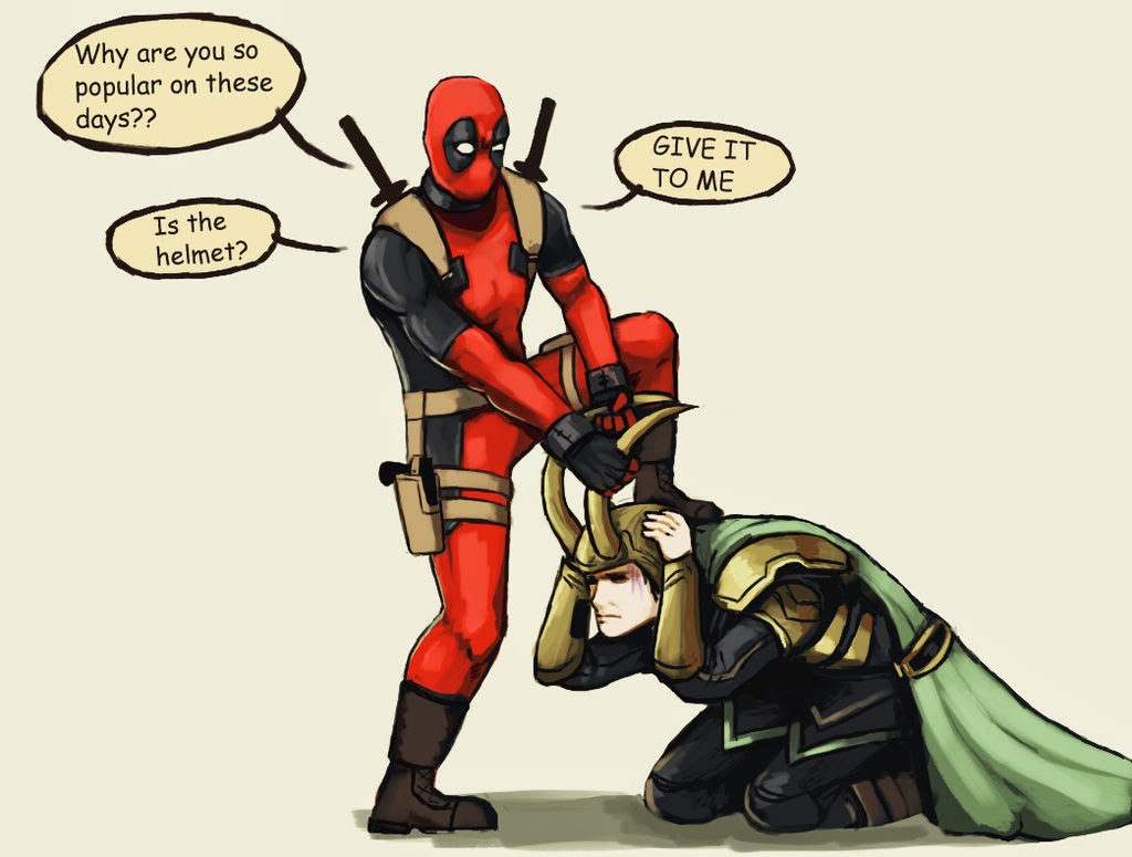 Deadpool and Loki - I have no idea who made this image but I love that person