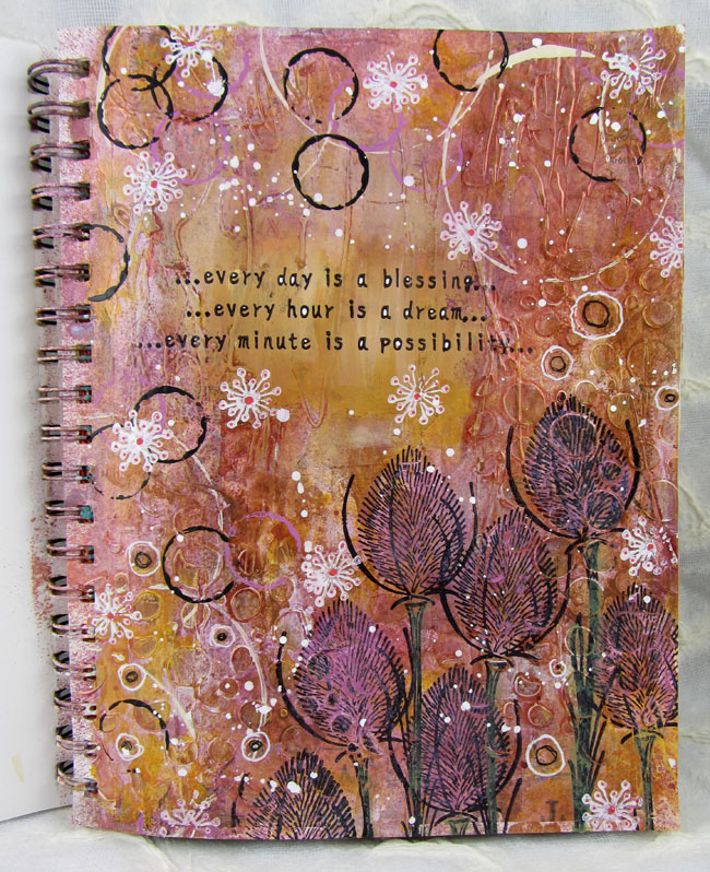 Art By Wanda: Circles on a Journal Page