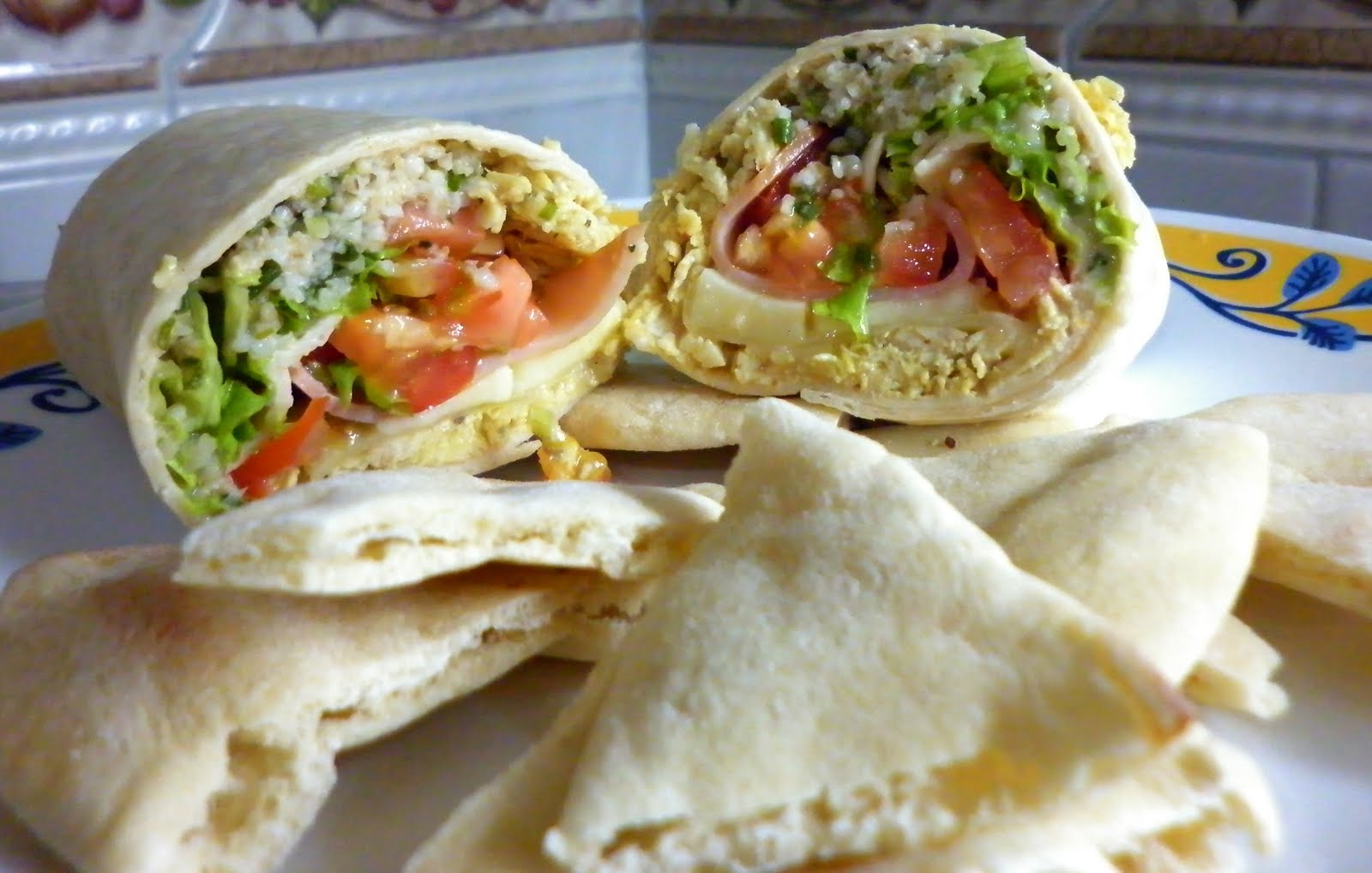 Sabores,Olores, Pizcas y Algo más... Wrap de Pollo al curry