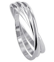 Sterling Silver Triple Band Thumb Ring
