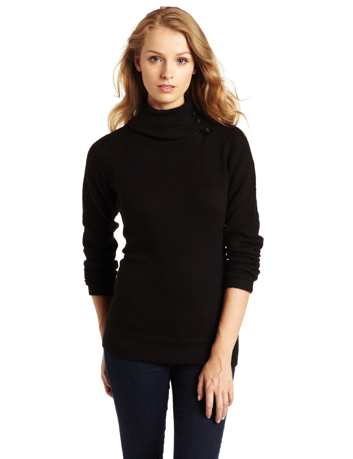 Sofia Cashmere Women's Long Sleeve 100% Cashmere Turtleneck Sweater. 