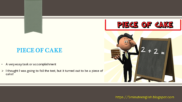 Top 10 Idioms piece of cake EnglishLanguageSpecialists