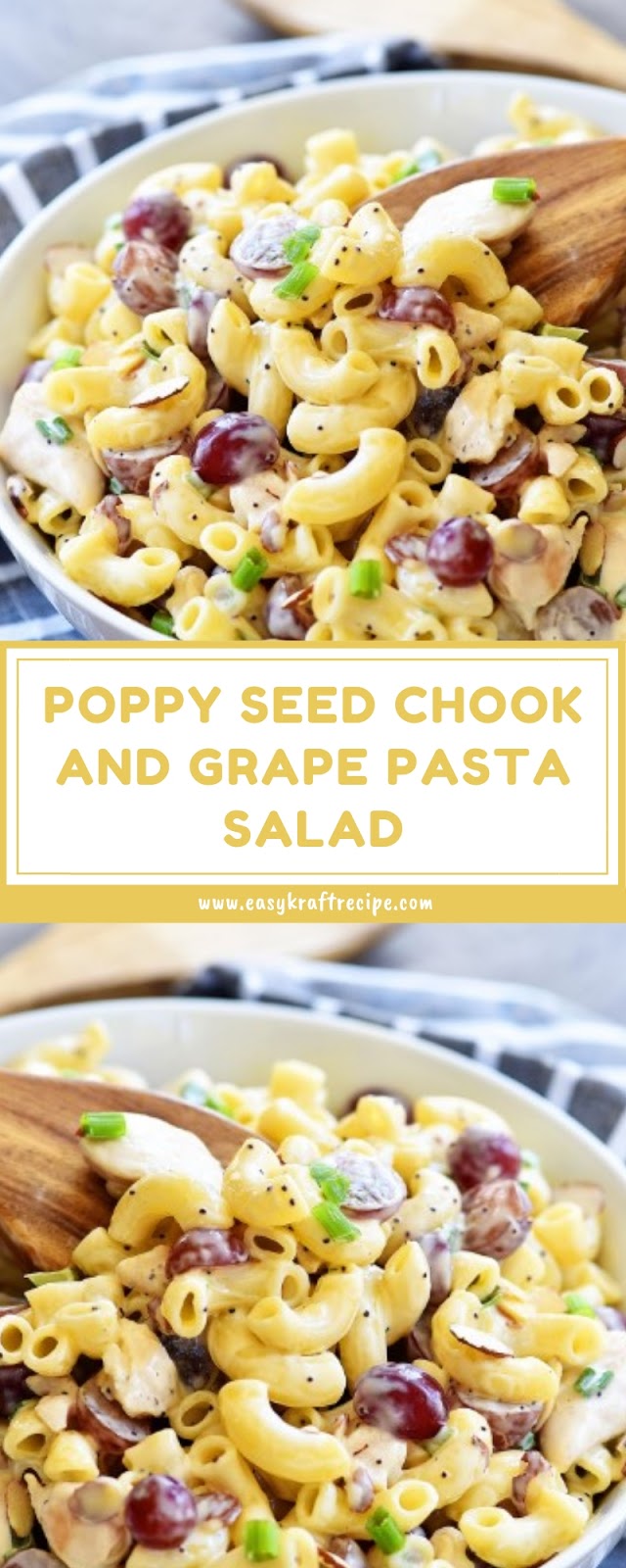 POPPY SEED CHOOK AND GRAPE PASTA SALAD