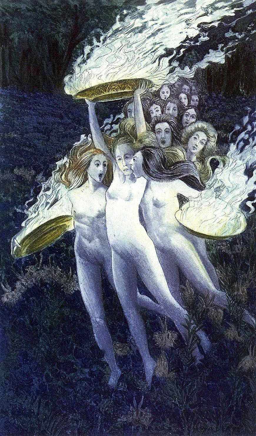 Carlos Schwabe art Carlos Schwabe art, a procession of women