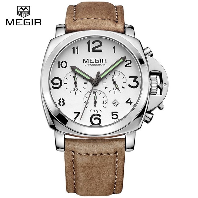 Megir Classic Design Cow Leather Watch