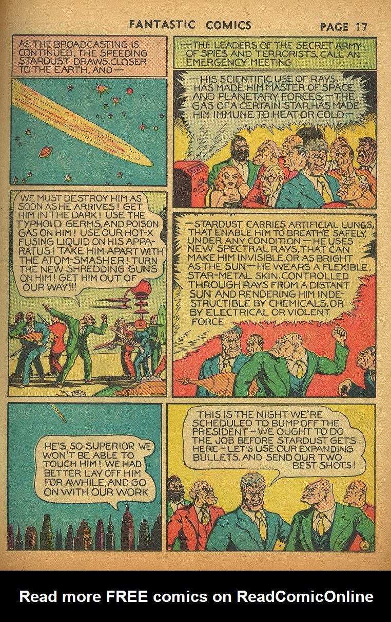 Read online Fantastic Comics comic -  Issue #1 - 20