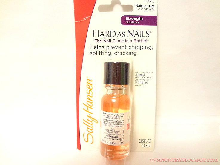 vvnprincess Review Sally Hansen Hard as Nails Hardener in 2106