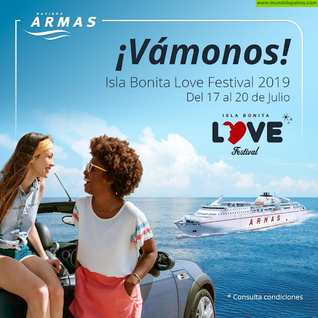 Isla BONITA Love Festival; el único evento de España con barco propio gracias a Naviera Armas