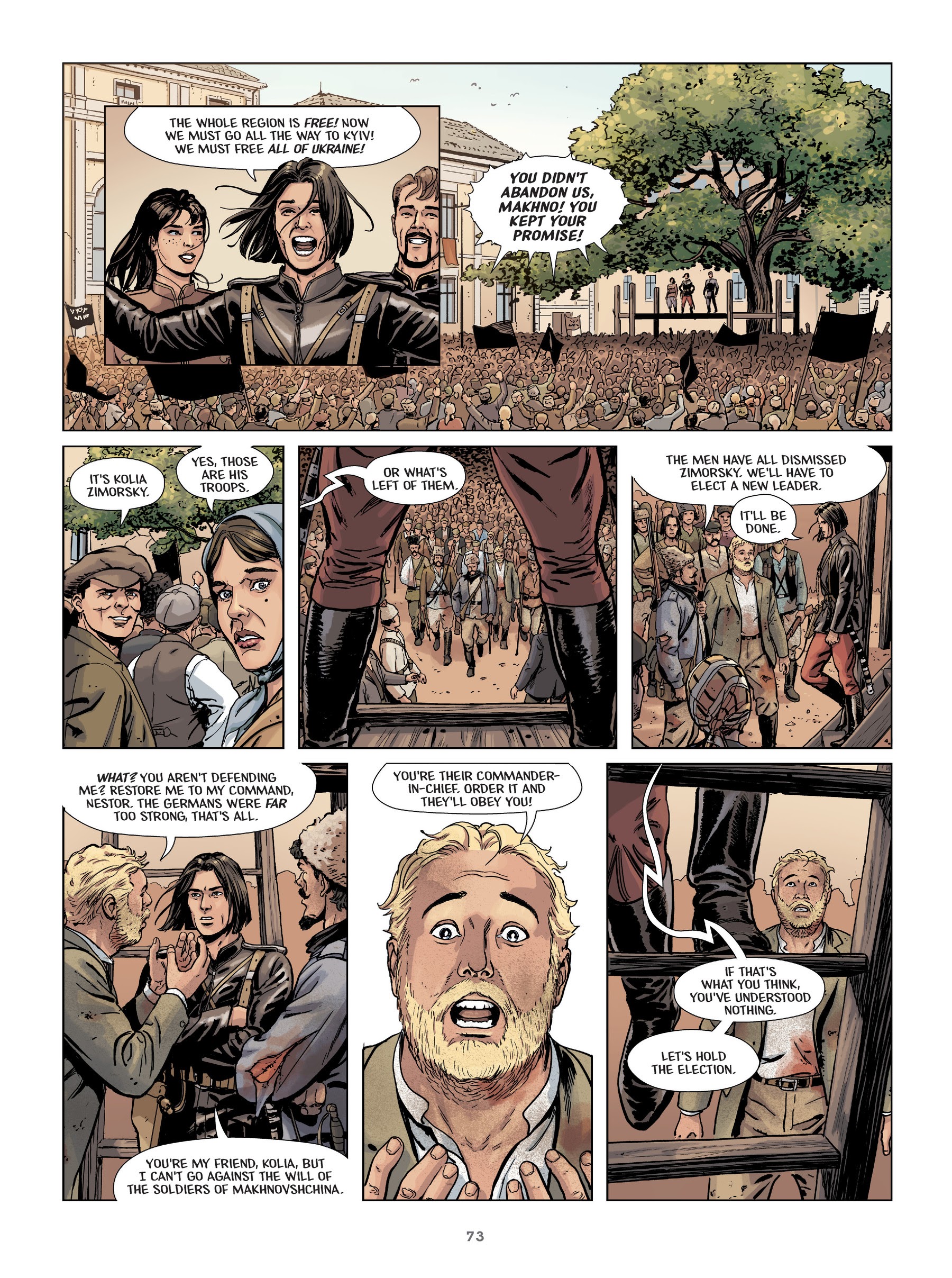 Read online Makhno: Ukrainian Freedom Fighter comic -  Issue # TPB - 74