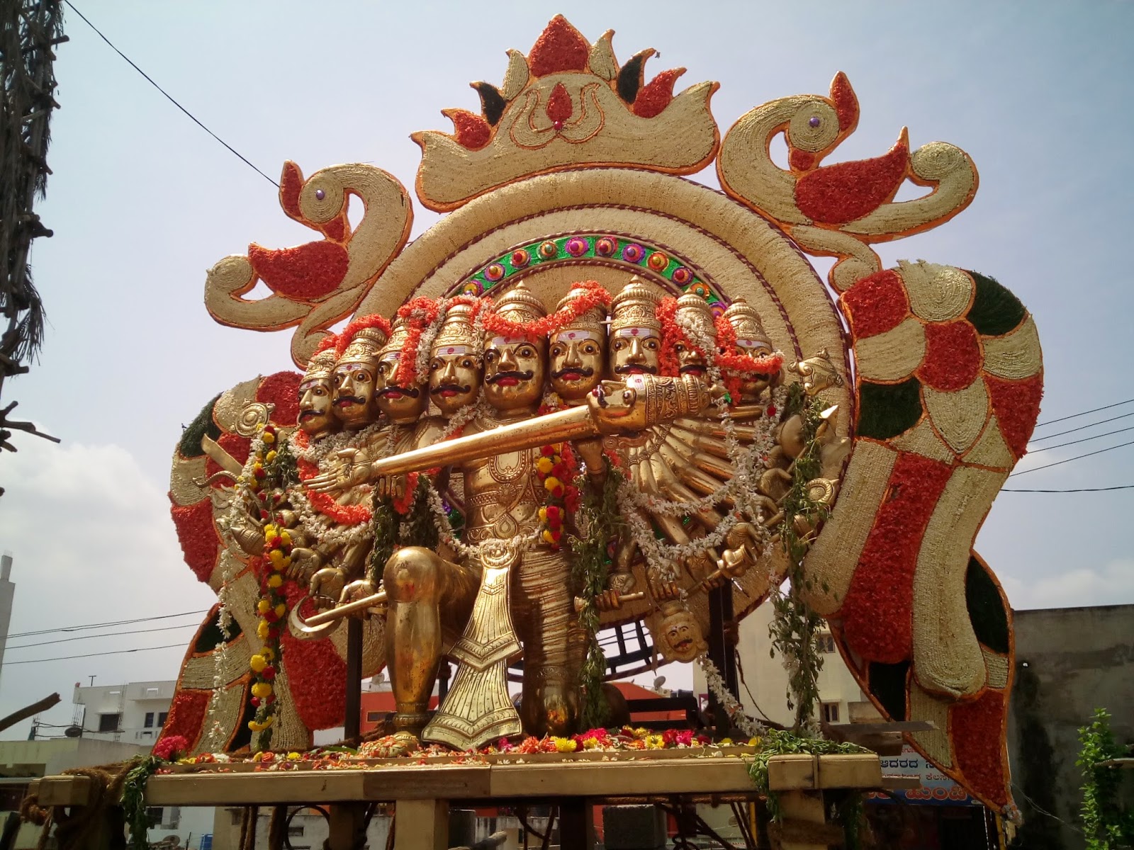 Sri PanchaLingeshwara Nageshwara Temple procession idol