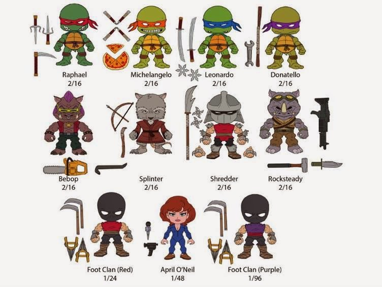 First Look: Teenage Mutant Ninja Turtles Mini Figure Series by The Loyal Subjects