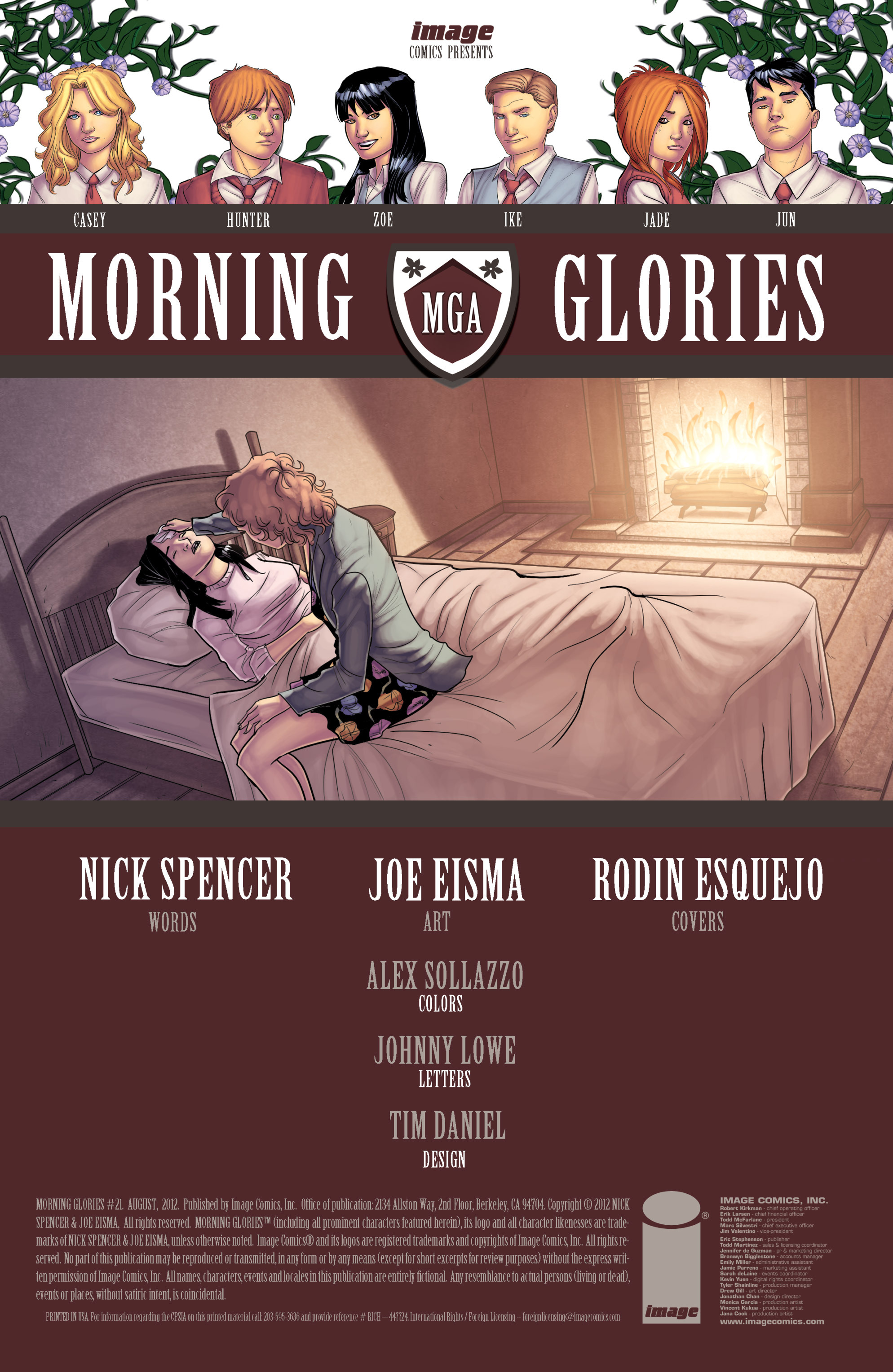 Read online Morning Glories comic -  Issue #21 - 2