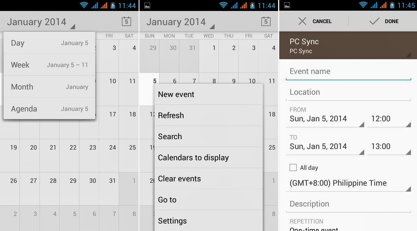 SKK Mobile Glimpse Calendar
