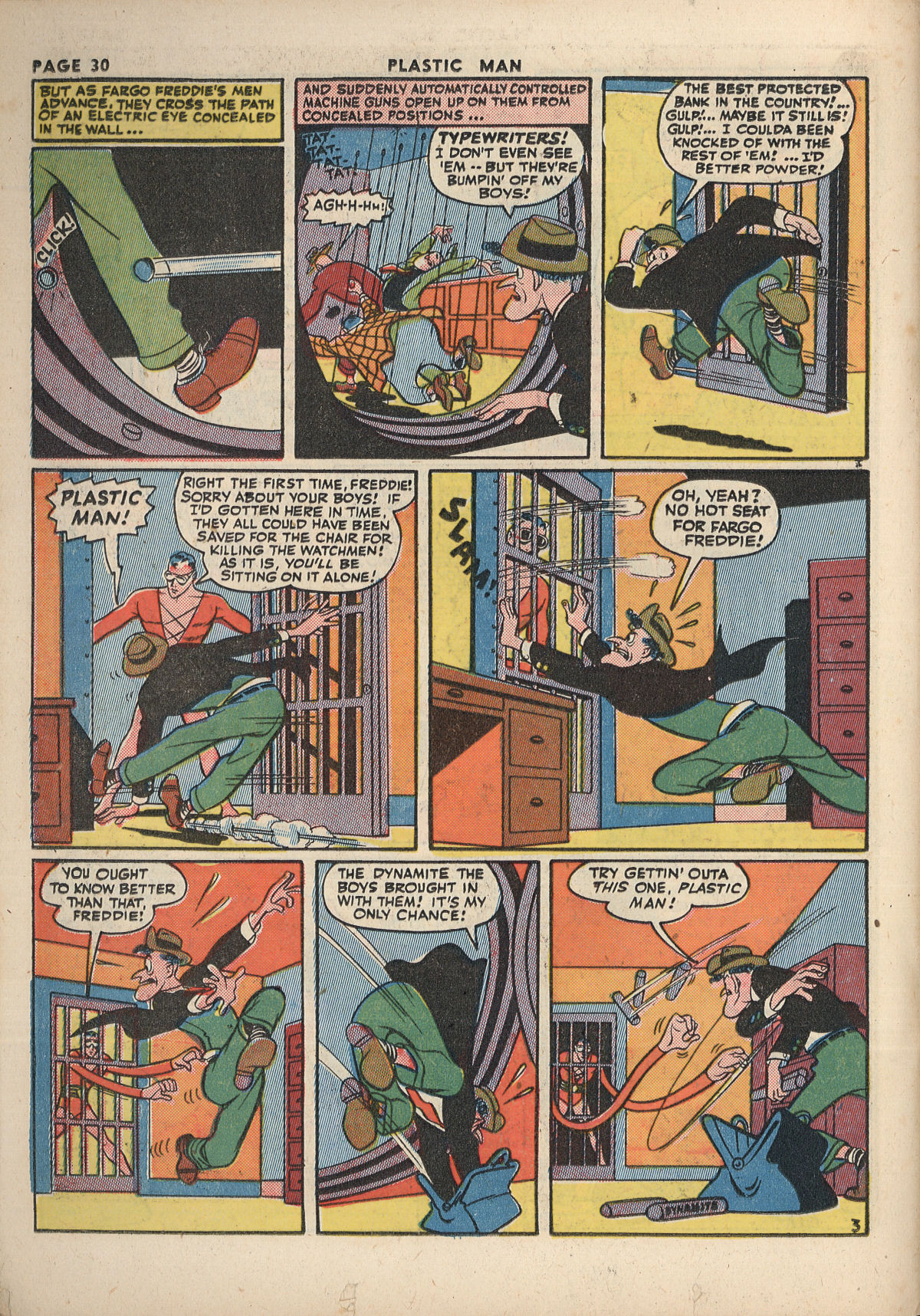 Read online Plastic Man (1943) comic -  Issue #2 - 32