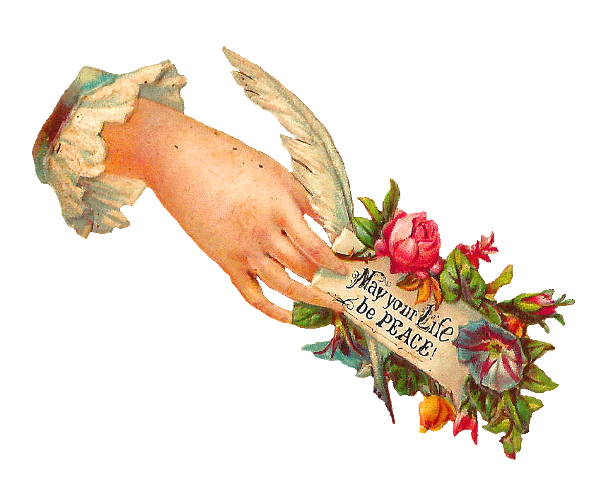 clipart hand holding flower - photo #29