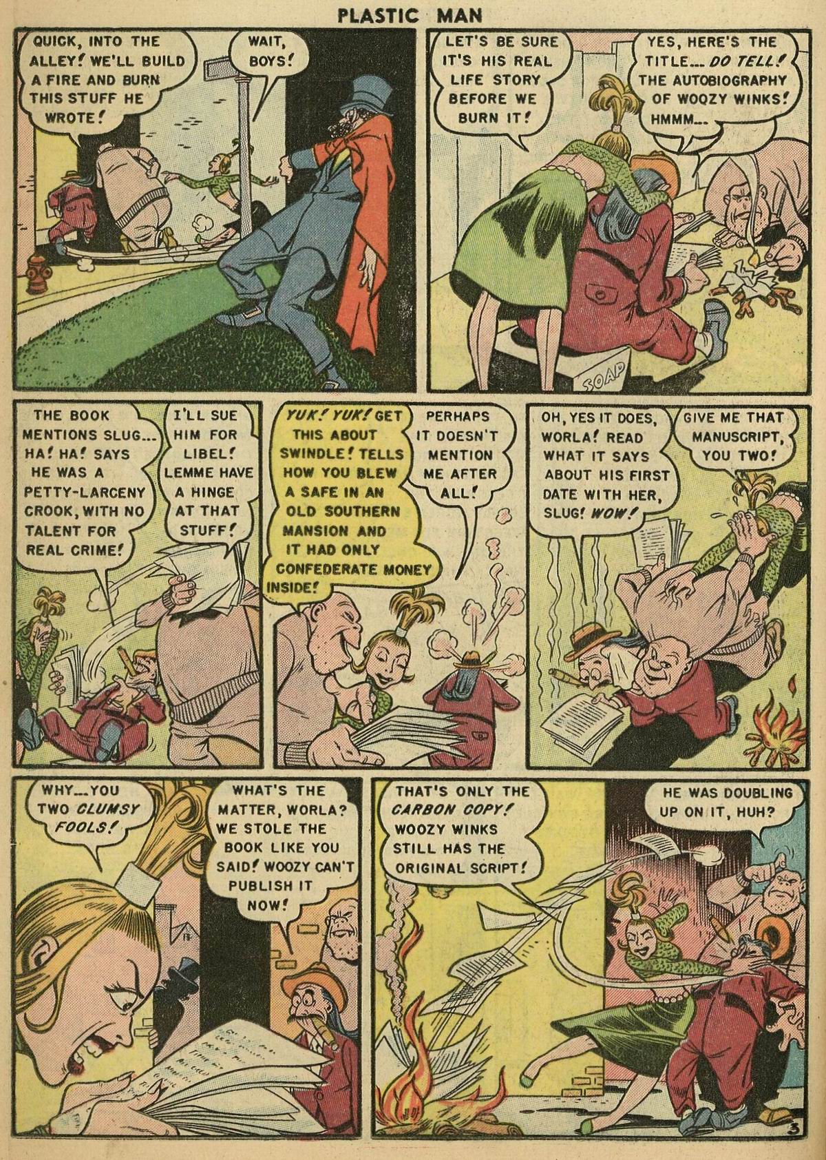 Read online Plastic Man (1943) comic -  Issue #56 - 16