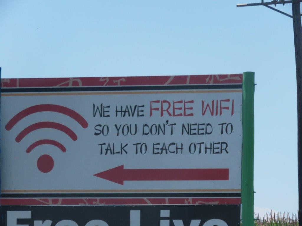 memorable meanders: Free WiFi