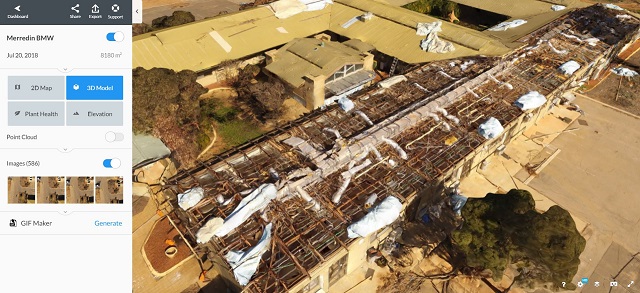 Merredin drone inspection storm damage assessment using Drone Deploy
