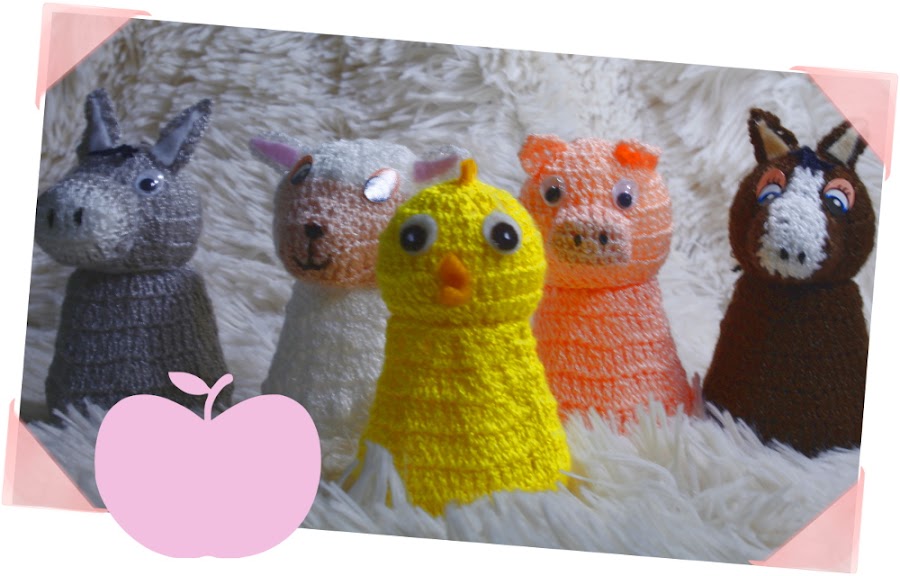 Salero de pollito a crochet