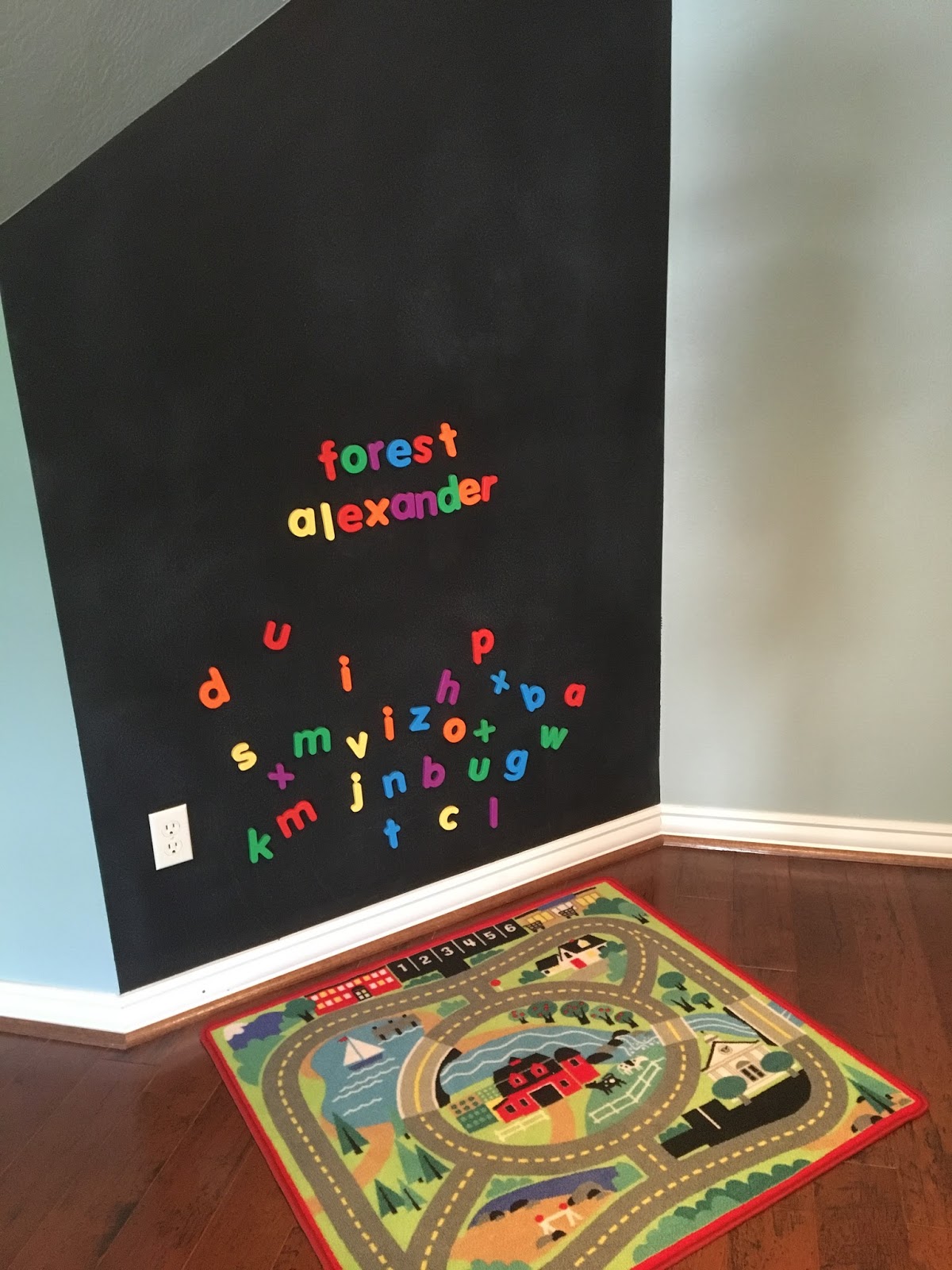 Wife Without Borders Chalkboard Wall Easier than it Looks!