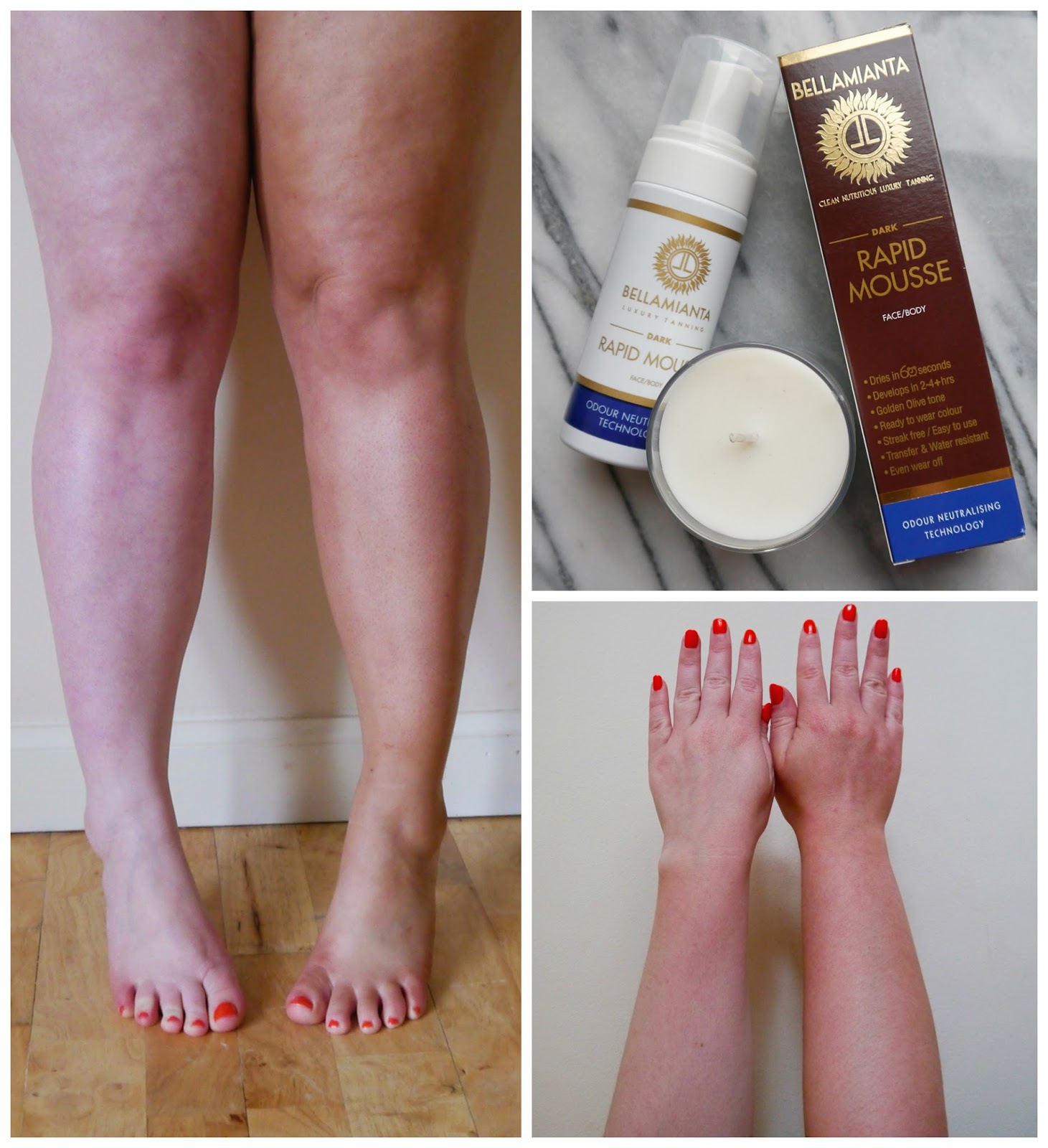 Bellamianta Rapid Mousse Results Wardrobe Conversations, Scottish blogger, Edinburgh Blogger, summer tan, fake tan, natural fake tan, easy fake tan, tanning tips, Bellamianta fake tan, tanning mousse, before and after tanning, fake tan test