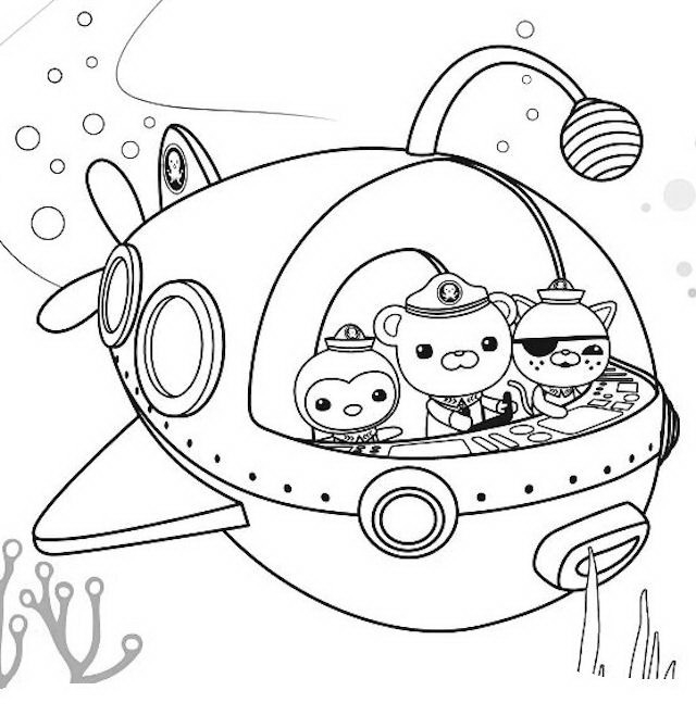 octonauts coloring pages dashiki - photo #32