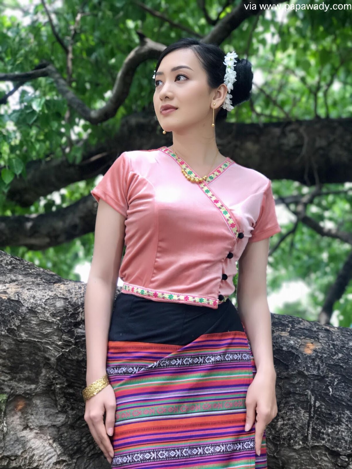 Yu Thandar Tin Fashion Style As A Myanmar Village Girl