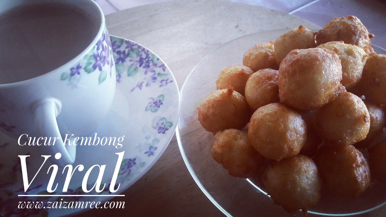 Resepi Mudah  Cucur Kembong a.k.a Cucur Manis Viral 