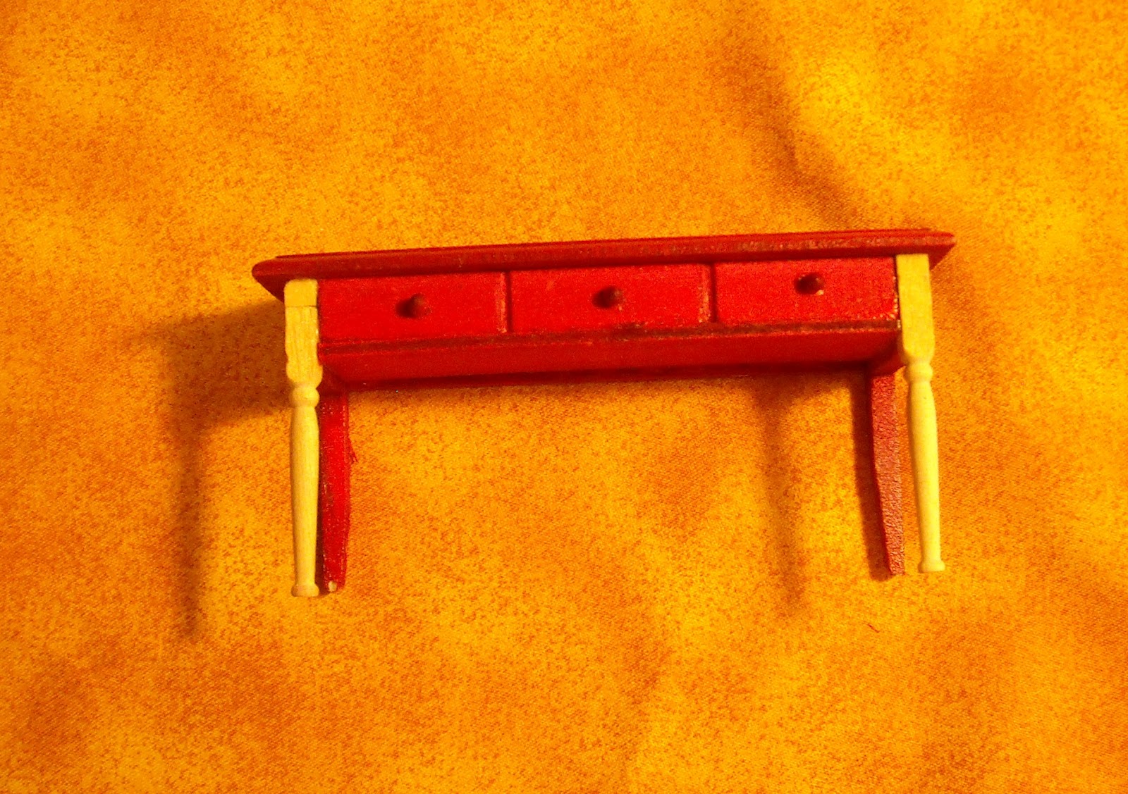 Old DaysOld Ways Dollar Store Dollhouse Furniture 2Narrow Table