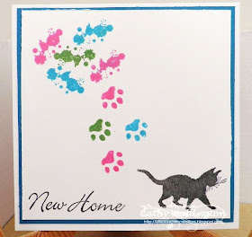 visible image stamps good luck cat paw print stamp