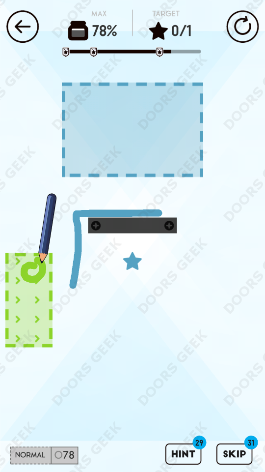 Draw Here Level 78 Doors Geek