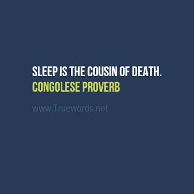 Sleep is the cousin of death.