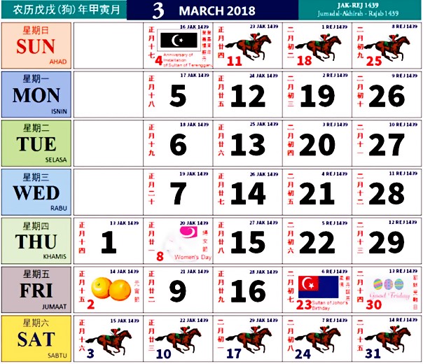 Mohamad Syahmi Bin Harun Kalendar Tahun 2018 Malaysia