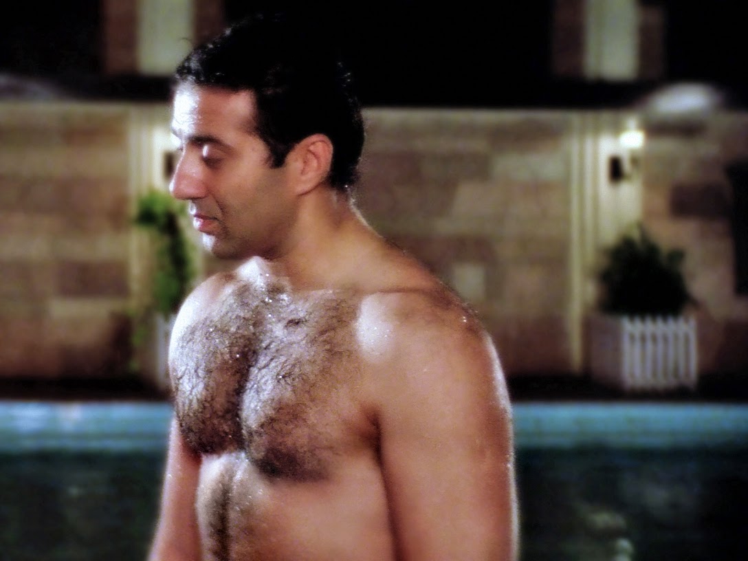 Shirtless Bollywood Men: Sunny Deol