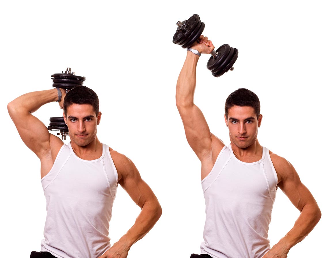 How to Do Standing Dumbbell Tricep Extension