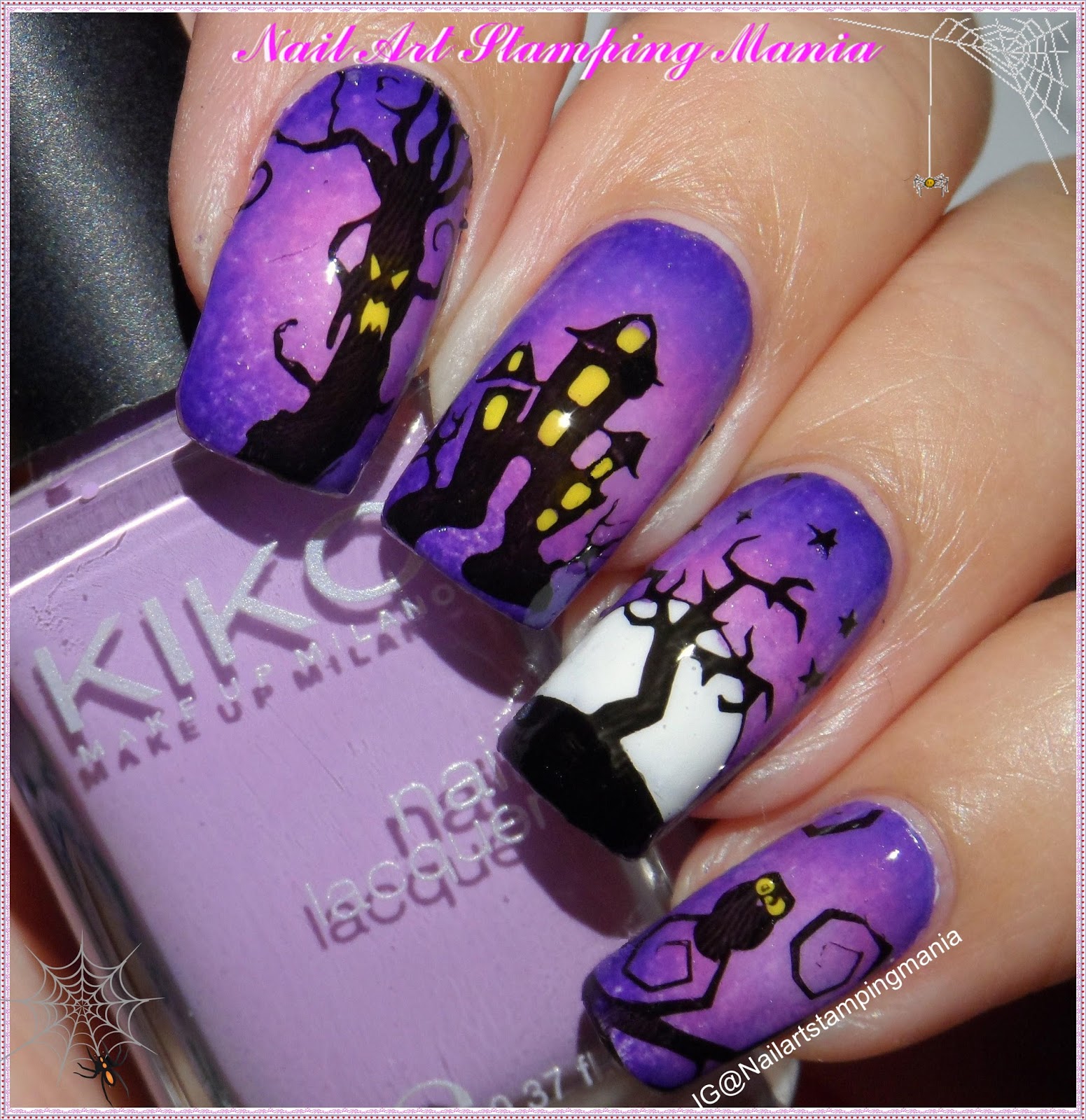Nail Art Stamping Mania: Halloween Manicure with UberChic ...