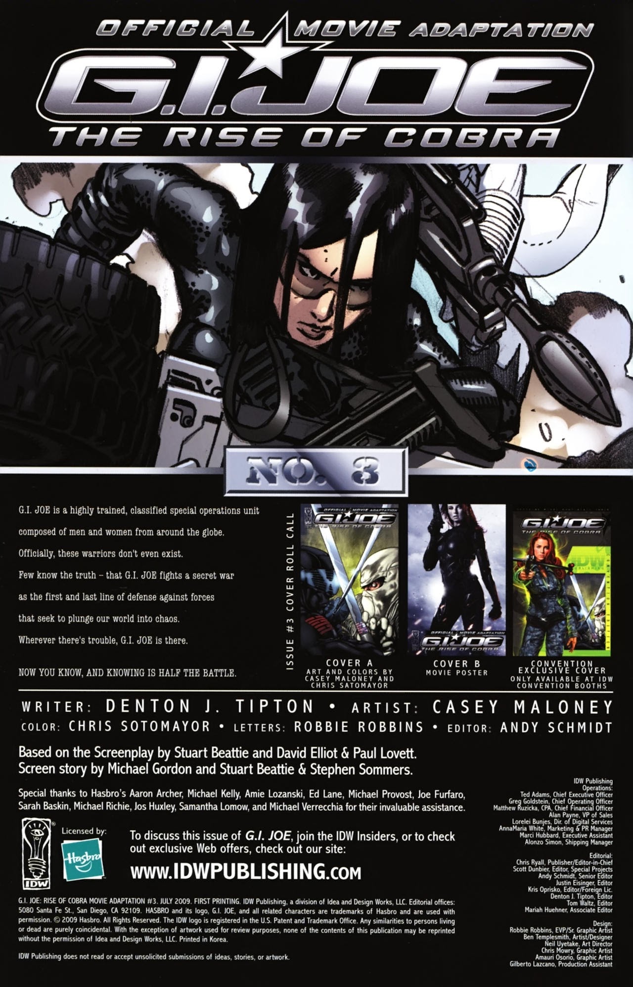 Read online G.I. Joe: Rise Of Cobra Movie Adaptation comic -  Issue #3 - 3