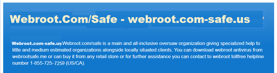 Webroot.Com/Safe