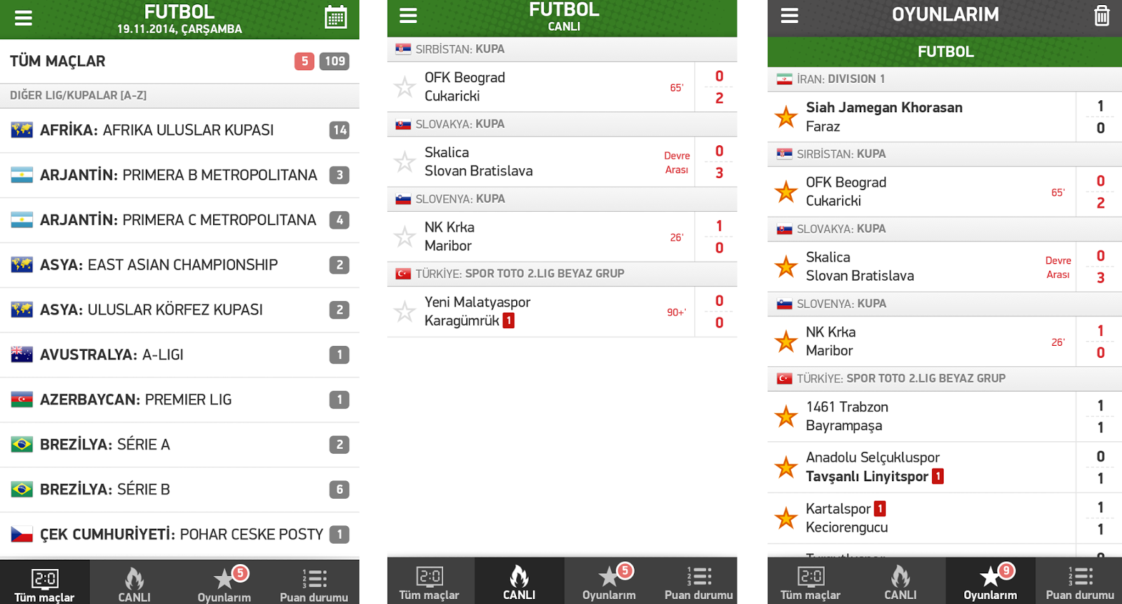 FlashScore android rooteto2