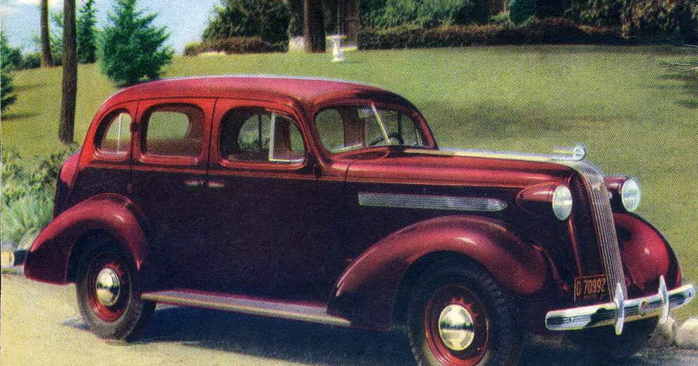 transpress nz: 1936 Pontiac 4-door touring sedan