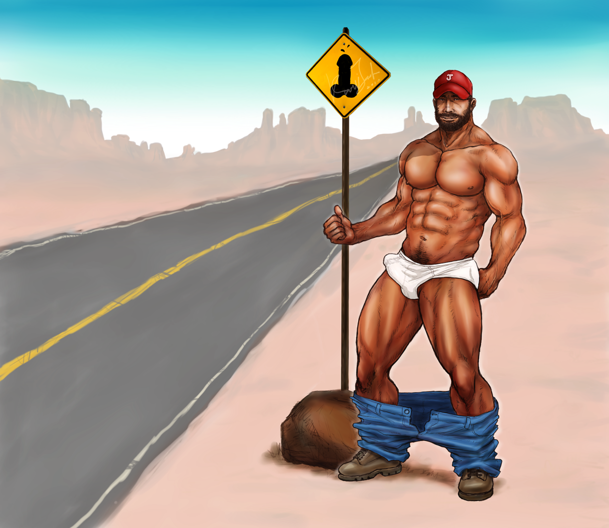Cartoon Gay Porn Rednecks - The Adventures of a Redneck Cock Sucking Dildo Fist Pig: Hitchhiking