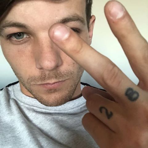 Louis Tomlinson 28 Finger Tattoos | Sticker