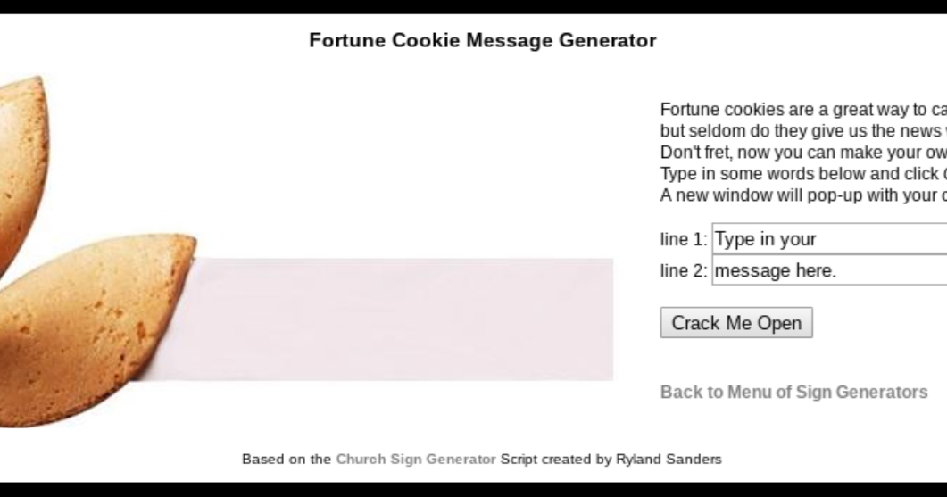 Online Course Lady Writing Laboratory Fortune Cookie Message Generator