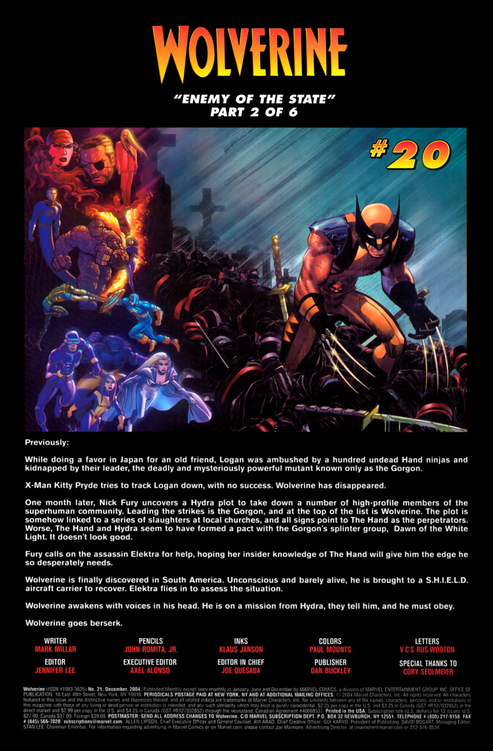 Read online Wolverine (2003) comic -  Issue #21 - 2