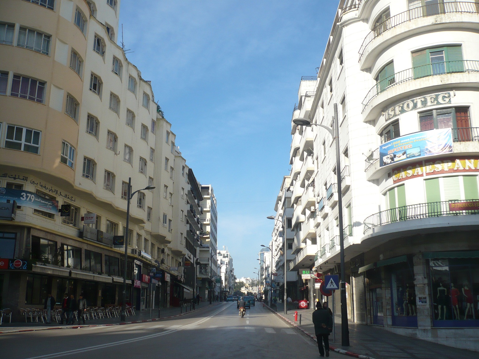 Eclairage Public au Maroc Photo prise à Avenue Mohammed V, Tanger