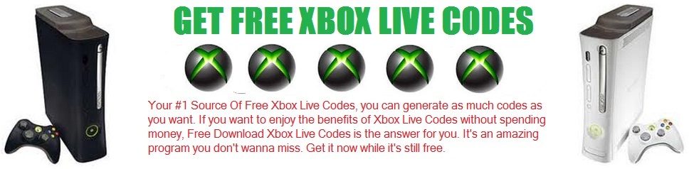 GET FREE XBOX LIVE CODES