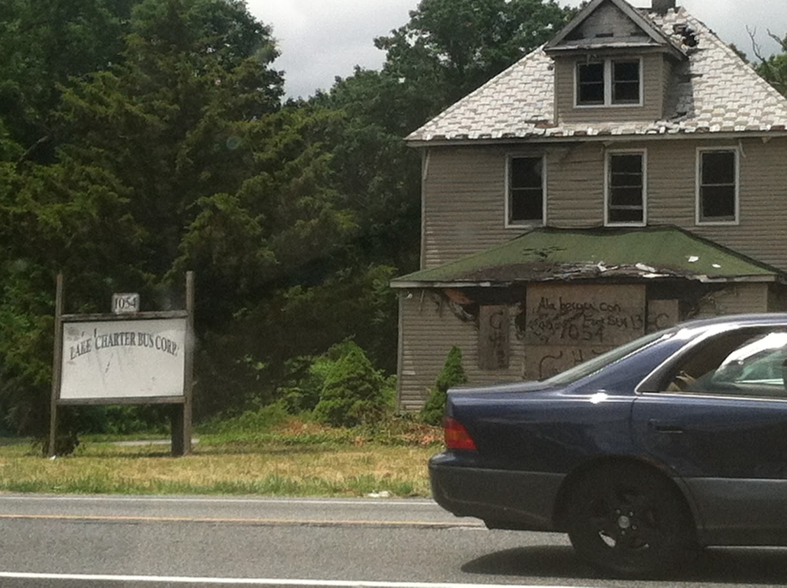 Ocean County , NJ History Abandoned home on Rt 9, Lakewood2013