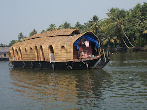 Kettuvallam(Boathouse) on the Backwaters.